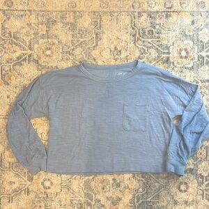 Aerie cropped lightweight sweatshirt